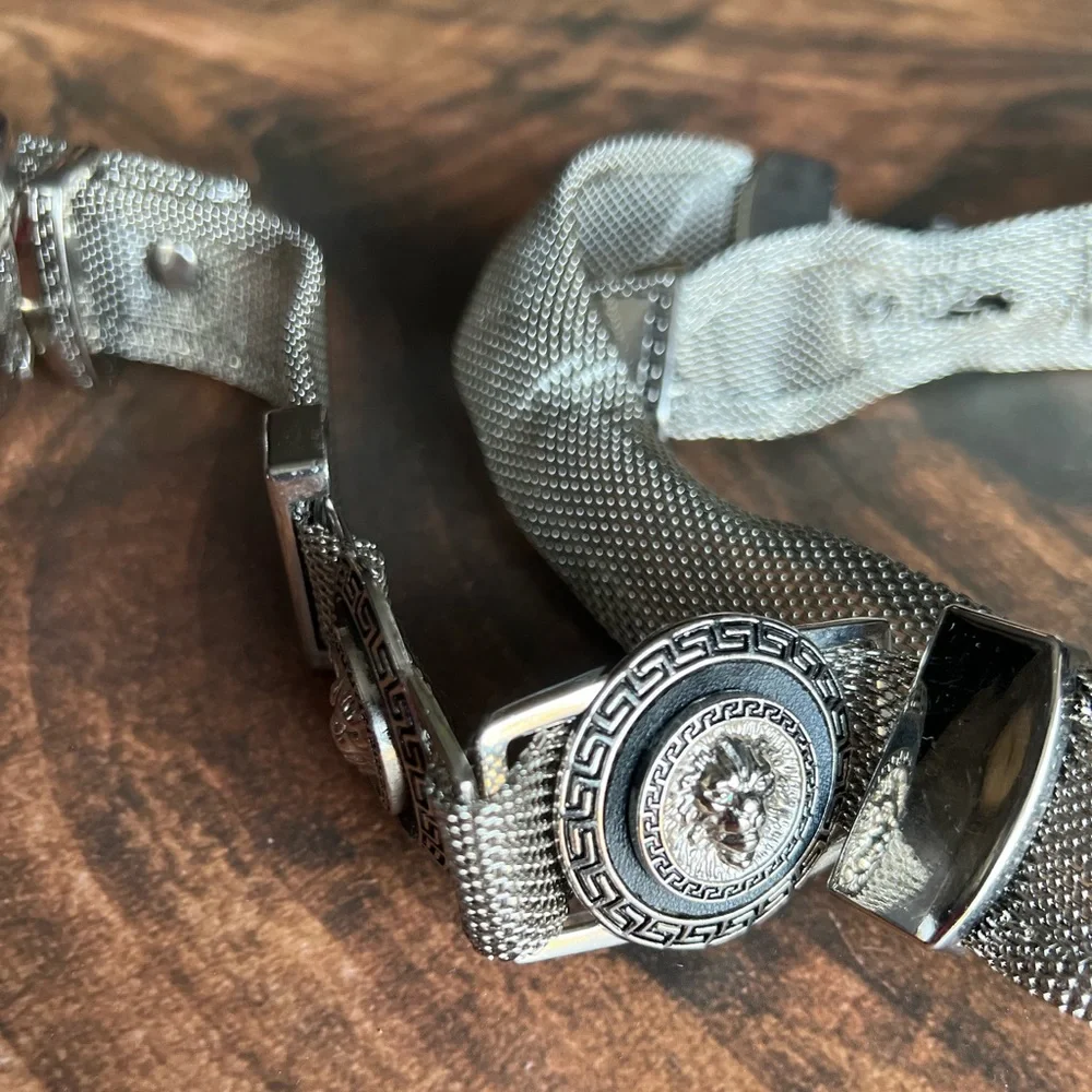 Vintage Versace silver belt
